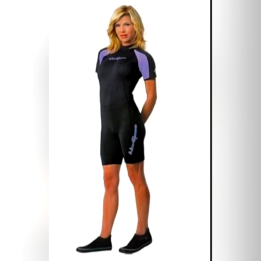 NeoSport Black and Purple Wet Suit 3mm